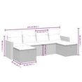 thumbnail image 3 of vidaXL Garden Sofa Set Grey PE rattan Large Modular Garden Sofa Set, 3 of 4