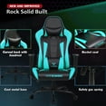 thumbnail image 3 of Waleaf Ergonomic Adult Gamer Chair, 330 lb Computer Chair, Racing Gaming Office Chair, Gamer Height Adjustable Swivel Chair with Lumbar Support and Headrest, 3 of 8