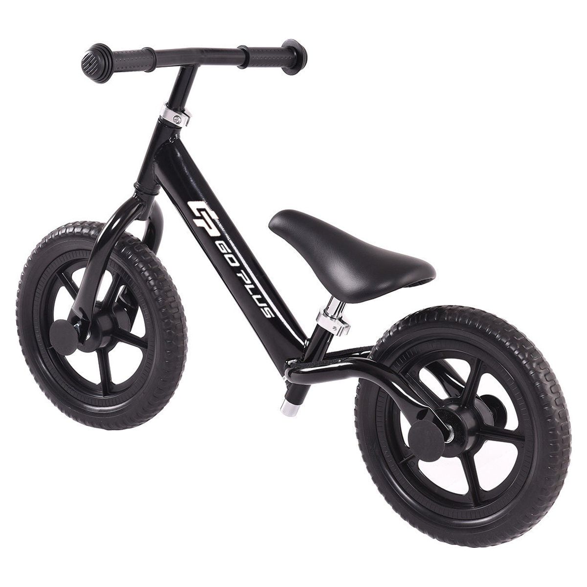 Goplus 12'' Balance Bike Classic Kids No-Pedal Learn To Ride Pre Bike w/ Adjustable Seat, Black - image 4 of 8