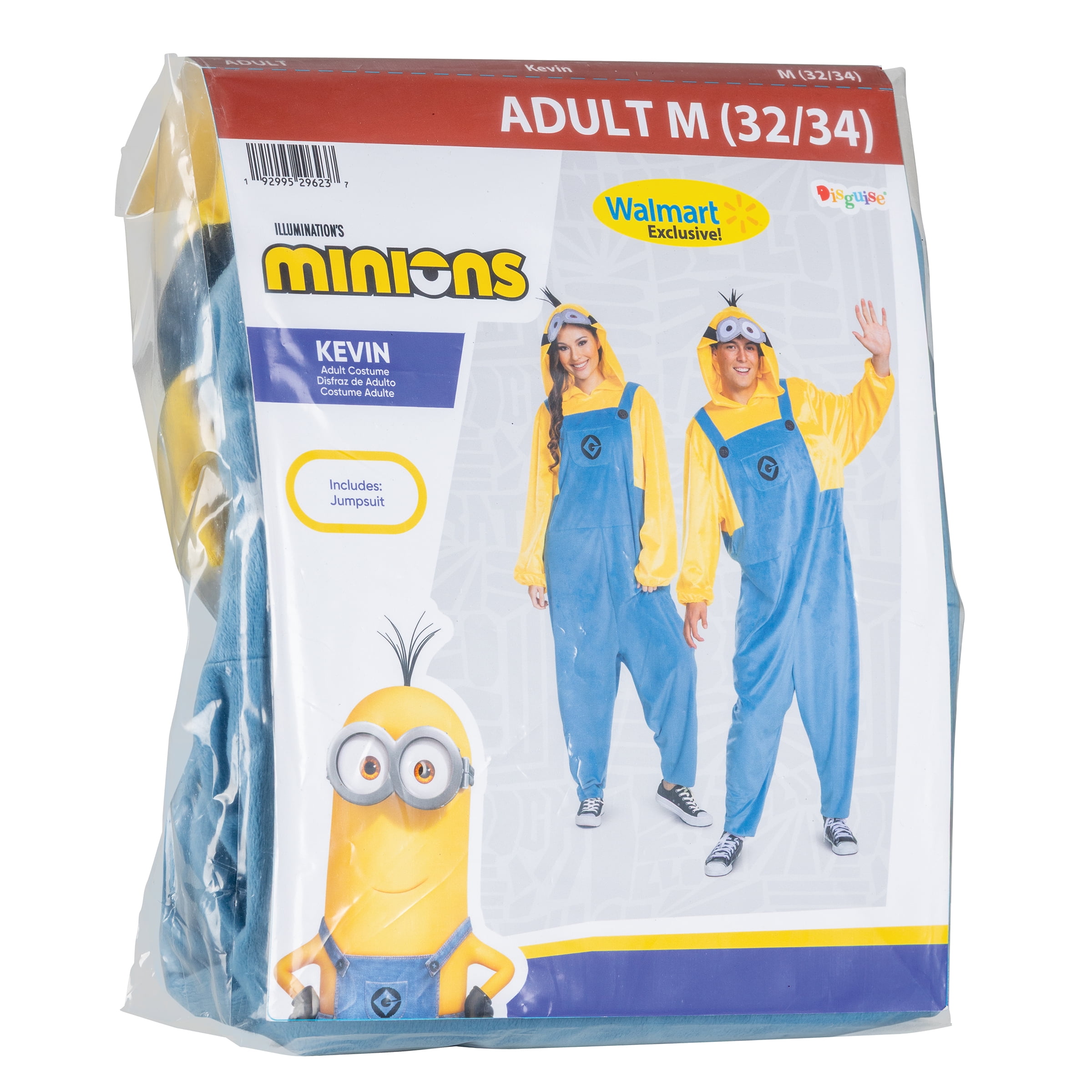 NBC Universal Despicable Me Minion Halloween Costume for Adults, Mens Size M (32/34), by Disguise