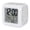 Black White, variant on Abstract Polka Dot Digital Alarm Clock for Bedrooms,Smart LED Alarm Clock with 7 Color Changing Night Light,Geometric Dotted Stripes Modern Grey Silent Wake Up Clocks for Sleep Study 3.2"x3.2"