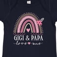 thumbnail image 4 of Inktastic Gigi and Papa Love Me Rainbow Girls Baby Bodysuit, 4 of 5