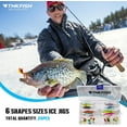 thumbnail image 5 of THKFISH Ice Fishing Lures Ice Fishing Jigs Ice Fishing Gear Hard Fishing Lures and Jigs Walleye Ice Fishing Kit Crappie Panfish Pike Jigs,18/20/50PCS, 5 of 7