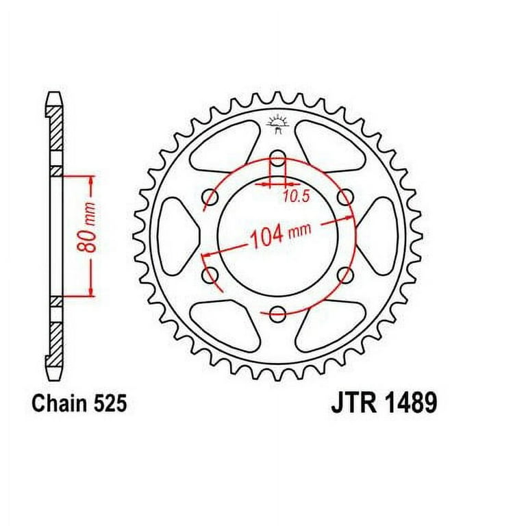 JT Steel Rear Sprocket 39T for Street KAWASAKI Ninja ZX-10R