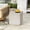 White Wash, variant on YWEN Outdoor Side Table Lightweight Concrete, Patio End Table Cube, MGO Fluted Coffee Table for Outside, Garden, Backyard, Poolside Accent Table