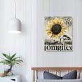thumbnail image 4 of Nawypu Life Quote Sunflower Canvas Wall Art Framed Print Rustic Life is a Journey not a Destination Poster Painting Desk Sign Home Office Living Room Bedroom Decor, 4 of 5