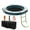 Round, variant on WildBreak 8x8ft Inflatable Water Hammock Floating Dock, with 6ft Trampoline Mesh & Ladder, Orange