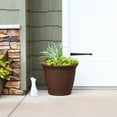 thumbnail image 2 of Sunnydaze Weather-Resistant Double-Walled Anjelica Outdoor Flower Pot Planter - 24" - Rust Finish, 2 of 10
