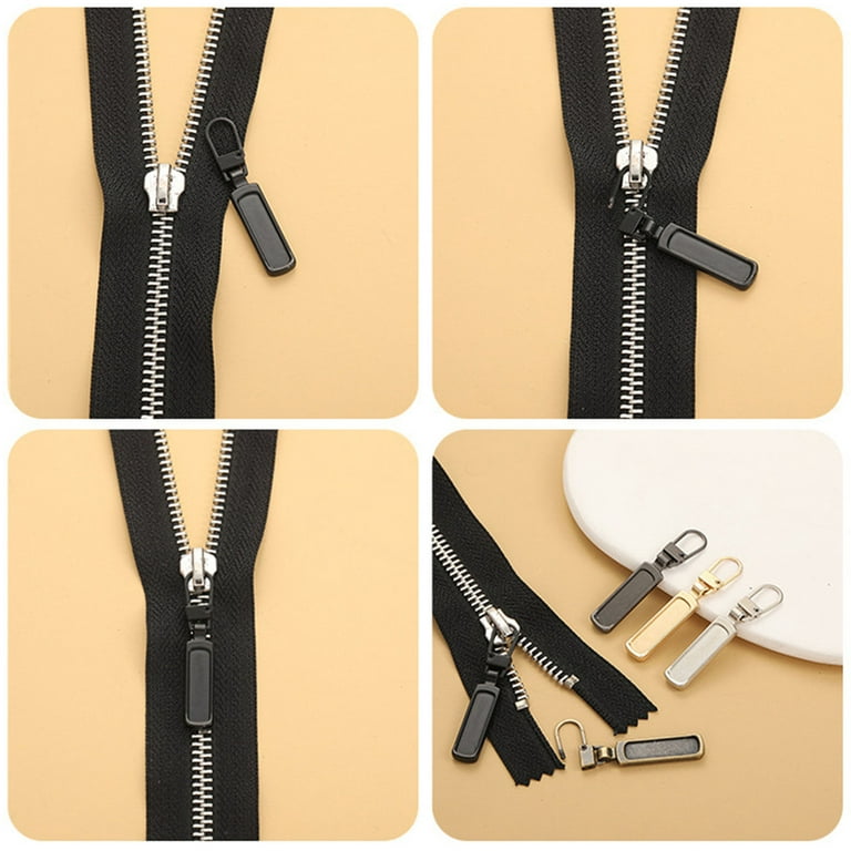 Metal Zipper Fixer Repair Replacement Pullers Detachable Zippers Sliders  For Backpack Suitcase Jacket Bags Coat