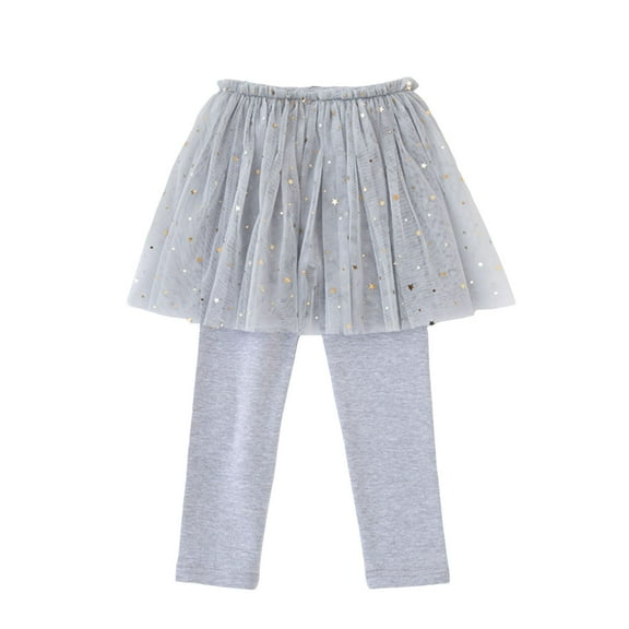 Tanhomme Girls Cotton Fleece Lined Leggings Kids Thick Thermal Tights Warm Pants Winter Clothes Winter Girls Pants Padded Warm Girls Bottoming Sweet Pretty Pants Children Pants