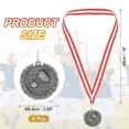 thumbnail image 2 of Uxcell 2 Inch Badminton Medals Iron Award Medals with Neck Ribbon for Team Sports Games Party Favors 4 Pieces, 2 of 7