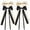 2Black+2Beige, variant on 4PCS Hair Bows for Women Girls Silky Bow Hair Ribbon Clips with Long Tail Alligator Metal Clips Hair Bows