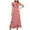 Red summer dresses for women, variant on Wycnly Summer Dresses for Women Casual Irregular Ruffle Hem Swing Beach Tie Dresses Short Sleeve V-Neck Striped Print Maxi 2025 Dress Red m