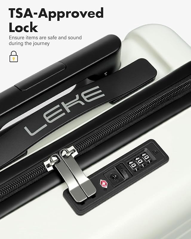 16 Inch Carry On Luggage Airline Approved, Hard Shell Suitcase with TSA Lock, Lightweight Spinner Wheels Durable ABS Compact Carry-On for Travel Weekend Trips Men Women