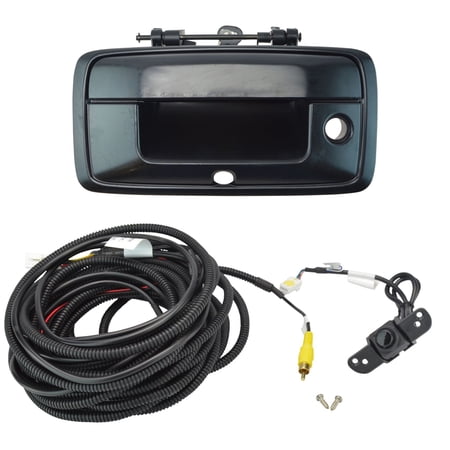 TRQ New Rear View Camera Compatible with 2014-2015 Chevrolet Silverado GMC Sierra