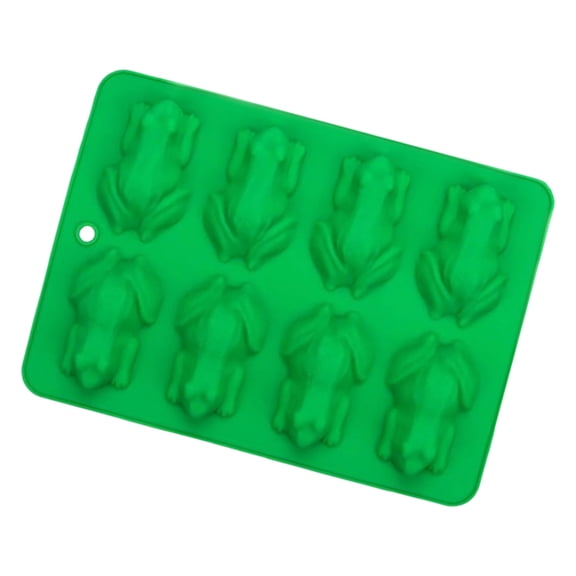 Frog Chocolate Mold Tray, Silicone 8 Cavity Baking Form for Fondant, , , Soap, Detailed Cavities with Easy Rel