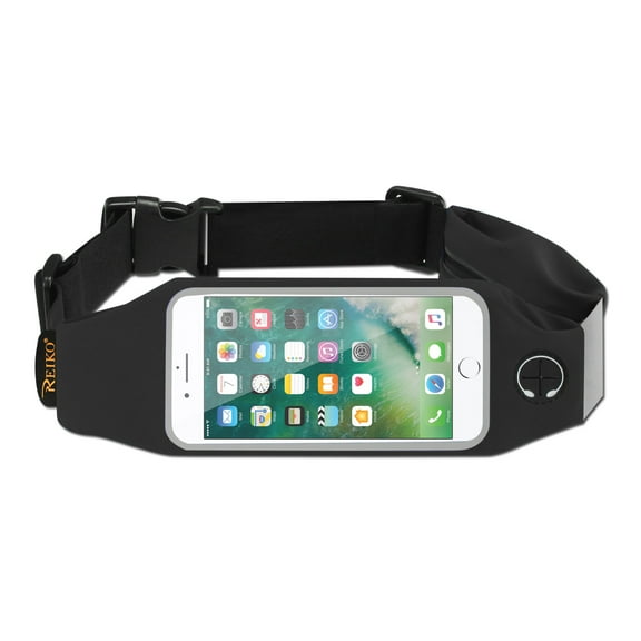 Running Sport Belt For Iphone 7 Plus/ 6s Plus Or 5.5 Inches Device With Two Pockets In Black (5.5x5.5 Inches)