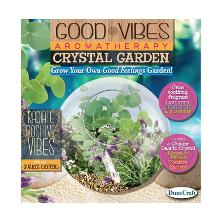 Glass Terrarium - Good Vibes Aromatherapy Crystal Garden