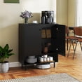 thumbnail image 2 of DRAZUNO Sideboard Buffet Cabinet 2-Door Kitchen Storage Cabinet with Adjustable Shelf, 2 of 9