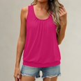 thumbnail image 2 of Women Plus Size Sleeveless Tank Tops 2026 Loose Fit Summer Casual Curved Tees Lightweight Breathable Comfy Soft Tops by Yigetop Hot Pink M, 2 of 5