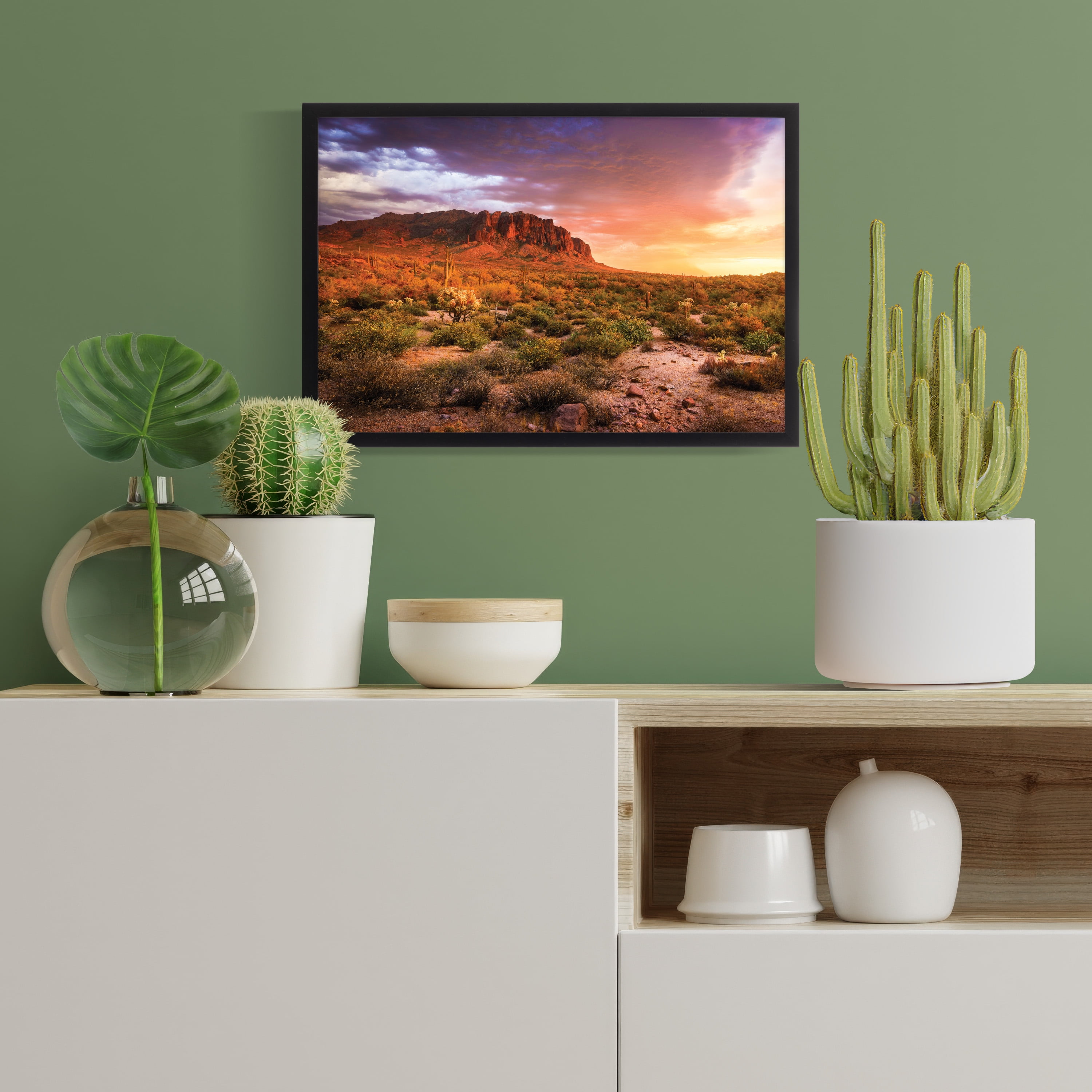 Snap Black Wood Picture Frame Real Glass Wall Display 13" x 19" 1-pack