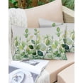 thumbnail image 6 of Green Leaves Throw Pillow Cover 20 x 36 Inch Decorative Pillow Cover Watercolor Rustic Spring Branch Plants Lumbar Pillowcase Seasonal Rectangle Cushion Case for Couch Sofa Bed Living Room, 6 of 7