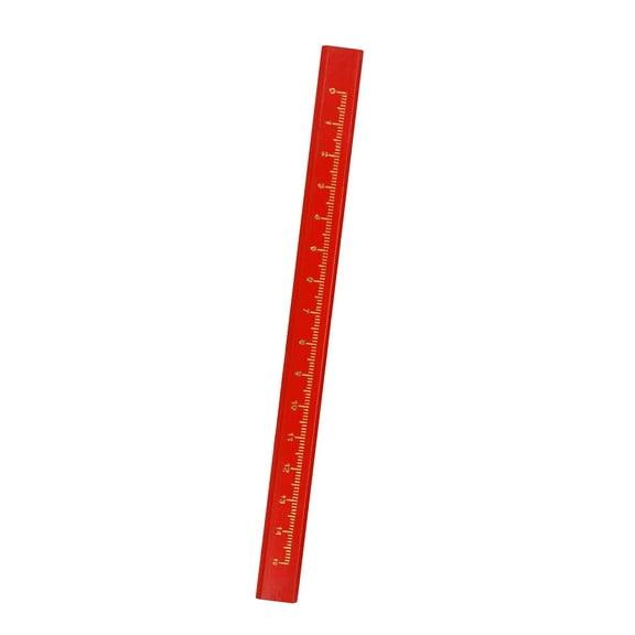 Whiteboard Magnetic Ruler 17.5cm Metric Blackboard Straight Rulers Office Measuring Tools, Coral Red
