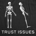 thumbnail image 2 of Mens Funny T Shirts Trust Issues Sarcastic Skeleton Graphic Tee for Men Graphic Tees, 2 of 9