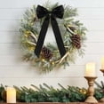 thumbnail image 4 of 3x7 Inch Satin Ribbon Christmas Tree Bow Ornament,Xmas Accessory for Garland Front Door Wreath Fireplace,Rustic Holiday Party Decor for Indoor Outdoor Home Mantle Window Wall Table Entryway Decor, 4 of 6