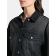 thumbnail image 4 of Time and Tru Women’s Cropped Denim Jacket, Sizes XS-3XL, 4 of 5