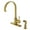 Brushed Brass, variant on Gourmetier LS8711DLSP Concord Single-Handle Kitchen Faucet with Side Sprayer, Polished Chrome