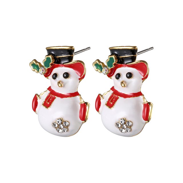 Pendientes de Navidad de dibujos animados de moda para mujer Pendientes de campana de Santa Wmkox8yi sjalhkljlk4530