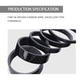 thumbnail image 3 of OULII 5 Pcs Carbon Fiber Ring Gasket Bike Front Fork Washer Black for Professional Bike Riding, 3 of 8
