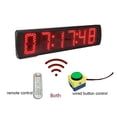 thumbnail image 2 of LED Race Timing Clock For Running Event, Gym Timer For Countdown Or Count Up,12-24 Hour Real Time Clock, 5 Inch, 6-Digit, 2 of 7