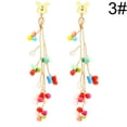 thumbnail image 2 of 1 Paire Boucles d'Oreilles pour Femmes Perlées Motif Papillon Boucles d'Oreilles Perles de Rocaille Boucles d'Oreilles Pendantes, 2 of 10