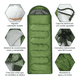 thumbnail image 3 of Saco De Dormir Para Acampar Al Aire Libre Verde, 3 of 4