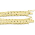 thumbnail image 3 of SuperJeweler 1 Carat Diamond Wave Bracelet With Yellow Gold Overlay, 7 Inches For Women, 3 of 5