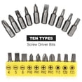 thumbnail image 4 of MasteelfCA OUNONA L-shaped Mini Socket Wrench 10pcs Screwdriver Bits Dual Head Key Utility Tool Screwdriver Driver Tool, 4 of 8