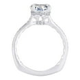 thumbnail image 2 of AFFY 0.2 Carat (Cttw) Round White Natural Diamond Semi Mount Halo Engagement Ring In 14k Solid White Gold (I-J Color, I2-I3 Clarity) Ring Size-12, 2 of 3