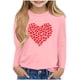 thumbnail image 1 of Blusas y camisas de manga larga con cuello redondo Camisas con estampados de manga larga Cuello redondo lindo Blusas casuales elegantes Ropa Camisas de cuello redondo Niña Top de poliéster, 1 of 4
