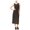 Grey - gray, variant on Kensie Womens Fringed Midi A-line Dress, Grey, X-Small