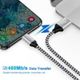 thumbnail image 6 of USB C Cable,FiveBox USB A to USB C Cables 6ft 4pack Android Type C Charging Cords 3A Fast USB C Charger Cables Nylon Braided USB C Charging Cable USB to Type C Cable 6ft(Rose,White,Purple,Blue), 6 of 7