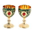 thumbnail image 1 of Copas De Vino De aleación De Metal Vintage, Elegante Copa Retro Decorativa Para El Hogar, Bar, Fiesta, Juego De 2, 1 of 7
