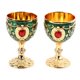 thumbnail image 1 of Copas De Vino De aleación De Metal Vintage, Elegante Copa Retro Decorativa Para El Hogar, Bar, Fiesta, Juego De 2, 1 of 7