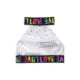 thumbnail image 6 of Doomiva Kids Girls Shiny Letter Print Yoga Sports Bra Jazz Hip Hop Ballet Dance Crop Top Festival Performance Vest Silver 3-4, 6 of 7