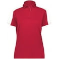 thumbnail image 4 of Augusta Sportswear B98134118 Womens Two-Tone Vital Polo T-Shirt, Scarlet & White - 3XL, 4 of 5