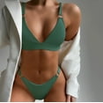 thumbnail image 2 of Traje de baño de dos piezas con sujetador relleno de dos piezas para mujer Ropa de playa OAVQHLG3B Store  lin121212, 2 of 4