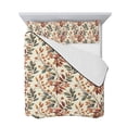 thumbnail image 7 of Fall Leaves Twin Size Down Alternative Comforter, Lightweight Comforter Quilt Bedding Set with Pillow Shams Farmhouse Beige Botanical Branch All Seasons Bed Comforter Duvet Insert 68"x86", 7 of 7
