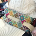 thumbnail image 2 of Bohemian Ethnic Seat Belt Cushion for Surgery Recovery - Rustic Colorful Hippie Pillow for Mastectomy & Chest Procedures, Exotic Earthy Style Post Op Comfort Pad, 2 of 3