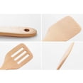 thumbnail image 4 of Turner Spatula 3 Holes Kitchen Spatula Wooden Spatula Beechwood Turner Rounded Spatula Flat Shovel, 4 of 5